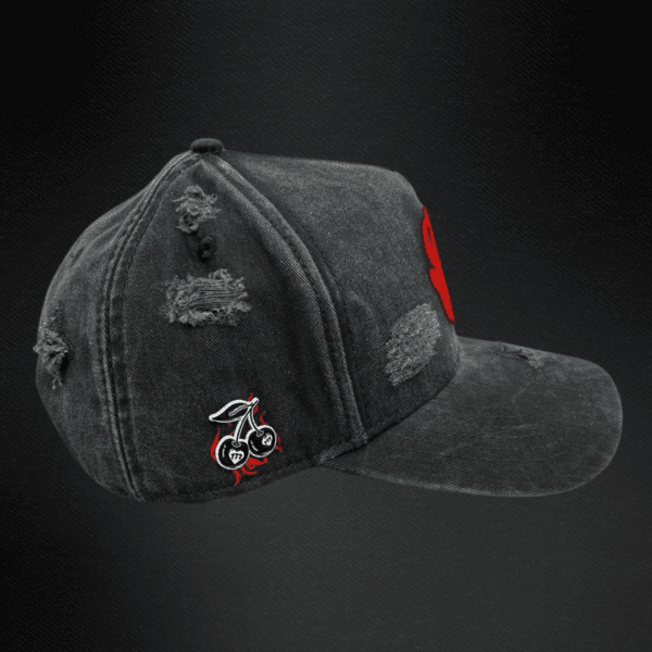 Gorra Cash Only Denim Gray Mezclilla Negra