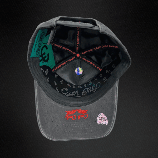 Gorra Cash Only Denim Gray Mezclilla Negra