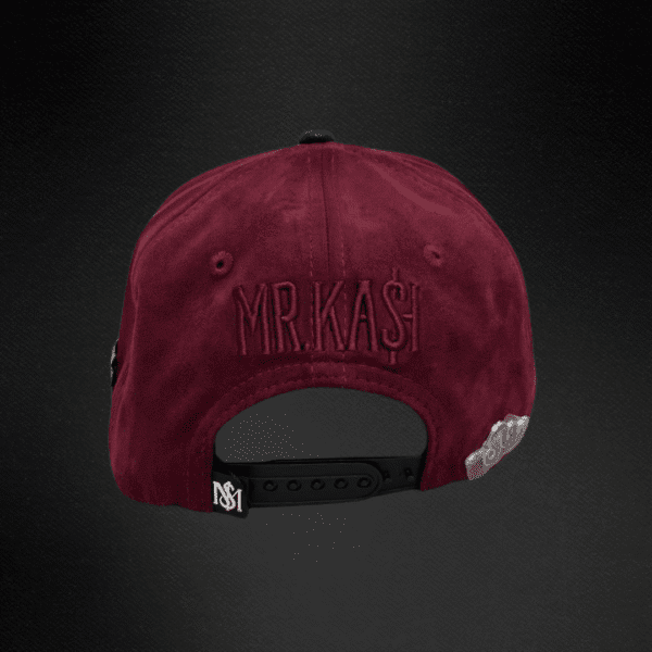 Gorra Mr Kash Don Look At Me Guinda Gamuza