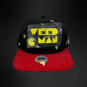 159 Gorra Mr Kash Weed Man Negra/Roja