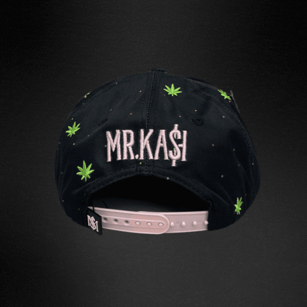 Gorra Mr Kash Weed Man Negro/Rosa
