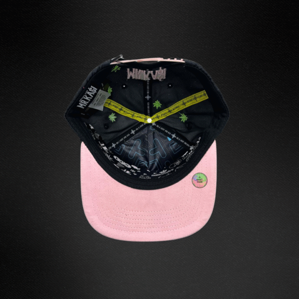 Gorra Mr Kash Weed Man Negro/Rosa