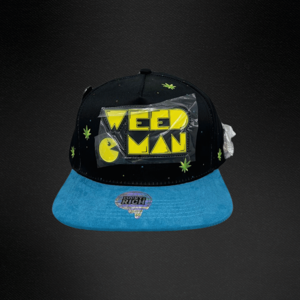 Gorra Mr Kash Weed Man Negra/Azul