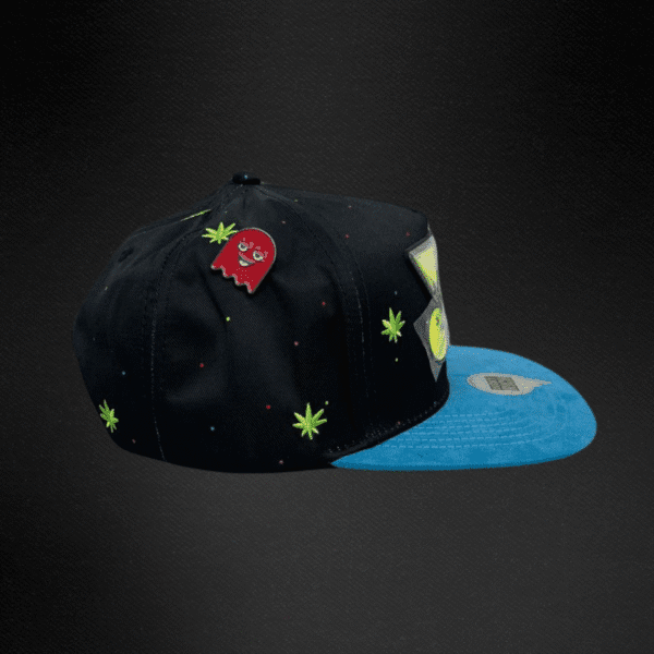 Gorra Mr Kash Weed Man Negra/Azul