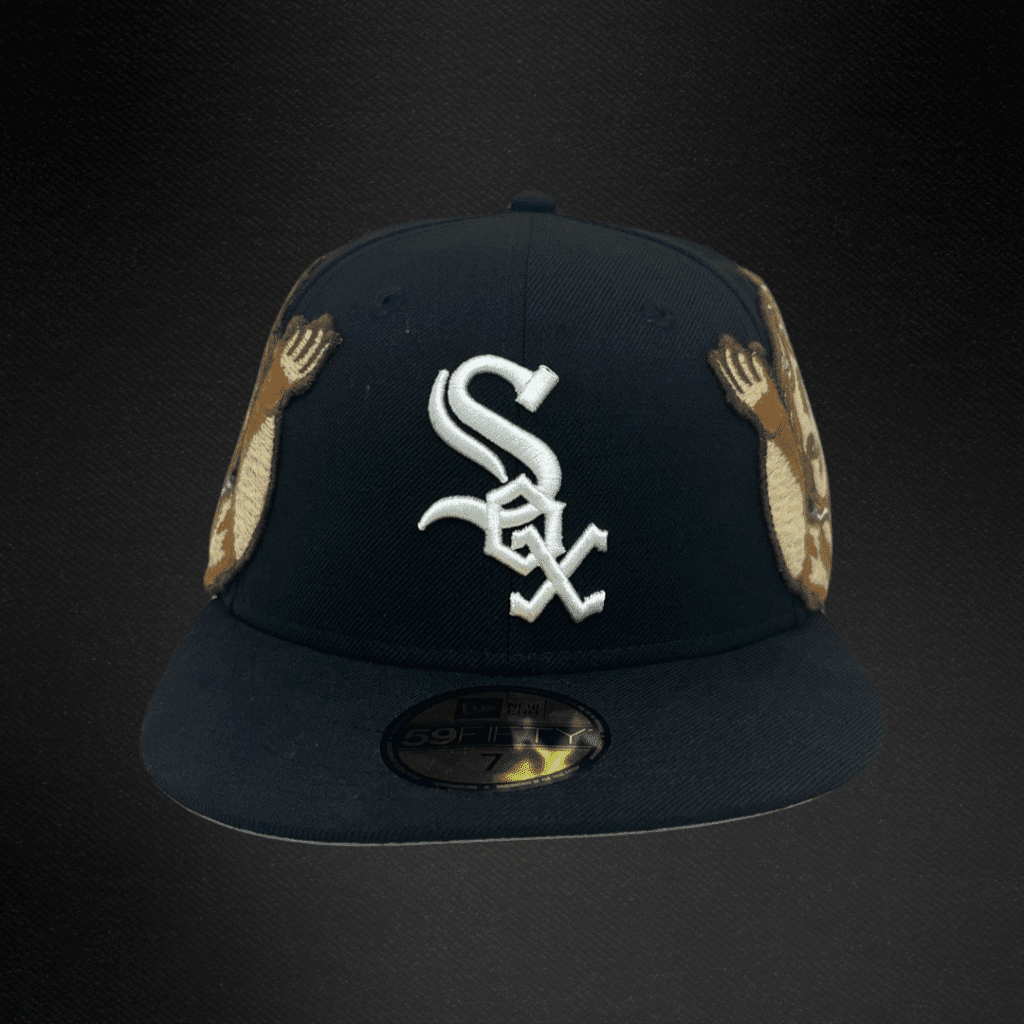 Gorra New Era 59Fifty Jon Stan  White Sox Negra Cerrada