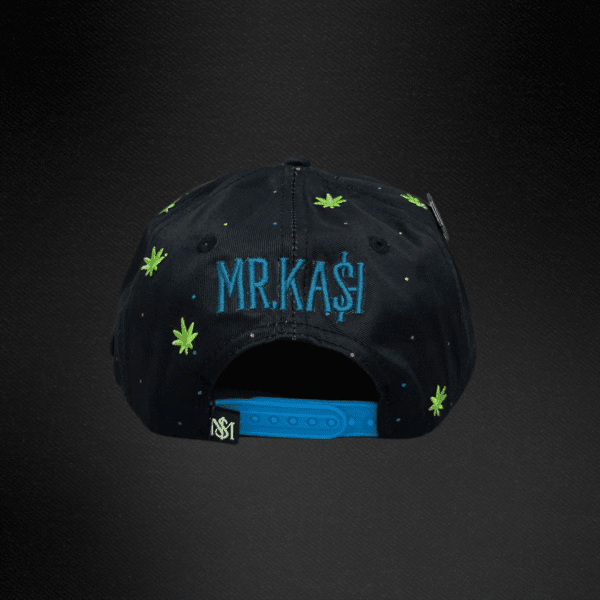 Gorra Mr Kash Weed Man Negra/Azul