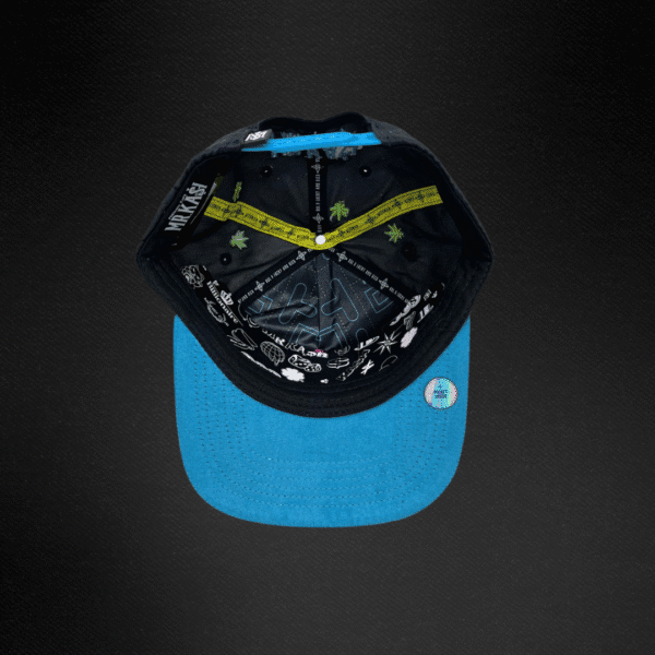 Gorra Mr Kash Weed Man Negra/Azul