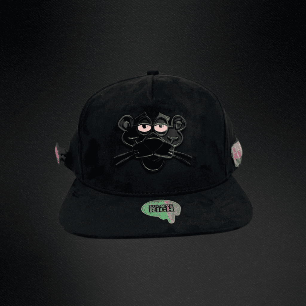 Gorra Mr Kash Pink Panther Kash Gamuza Negra