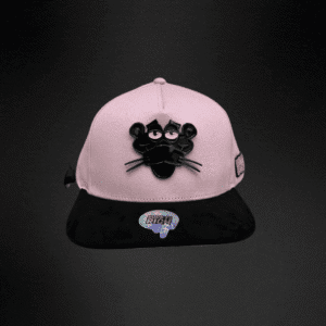 202 Gorra Mr Kash Pink Panther Kash  Gamuza Rosa/Negro