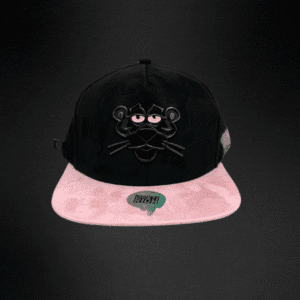 207 Gorra Mr Kash Pink Panther Kash Gamuza Negra/Rosa