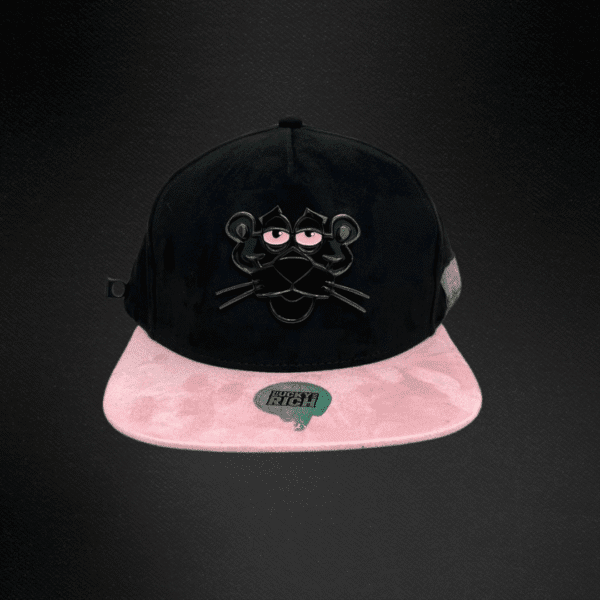 Gorra Mr Kash Pink Panther Kash Gamuza Negra/Rosa