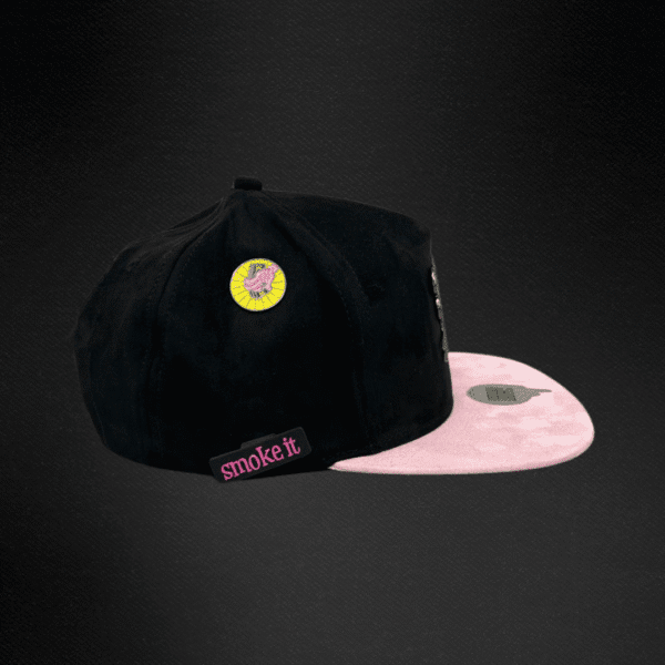 Gorra Mr Kash Pink Panther Kash Gamuza Negra/Rosa