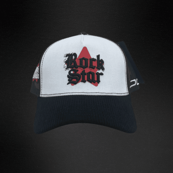 Gorra Jc Hats Rockstar Blanco/Negro