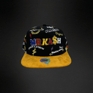 247 Gorra Mr Kash Money Club Negra/ Mostaza
