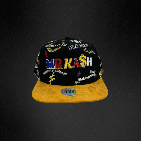 Gorra Mr Kash Money Club Negra/ Mostaza