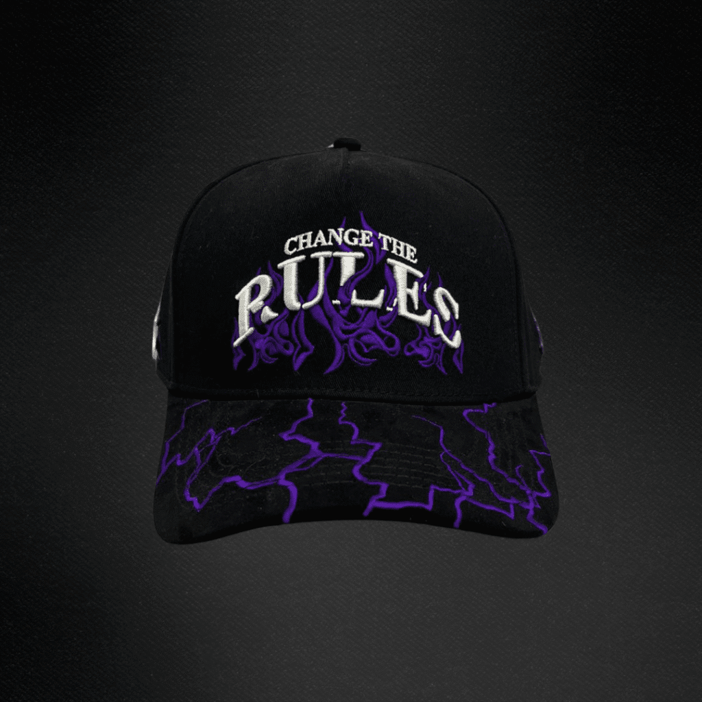 Gorra Cash Only Change The Rules Negro/Morada