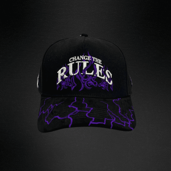 Gorra Cash Only Change The Rules Negro/Morada