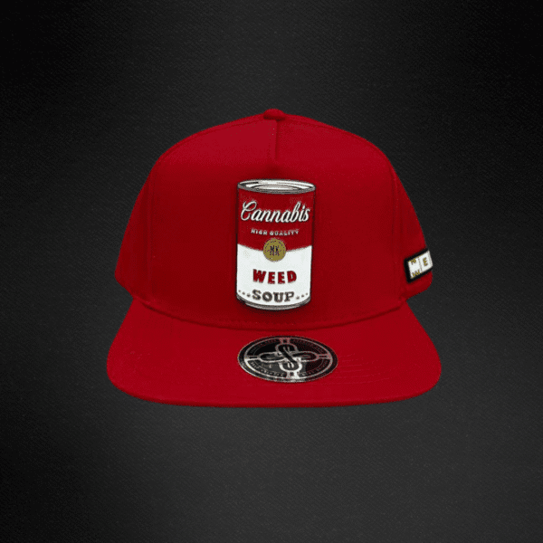 Gorra Mr Kash Lata Canabis Roja