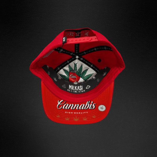 Gorra Mr Kash Lata Canabis Roja