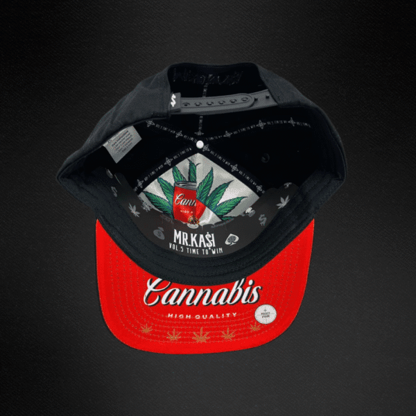 Gorra Mr Kash Lata Canabis Negra
