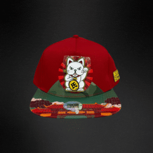 316 Gorra Mr Kash Lucky Cat Roja