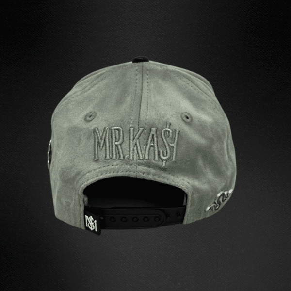 Gorra Mr kash Dont Look At Me Gris Gamuza