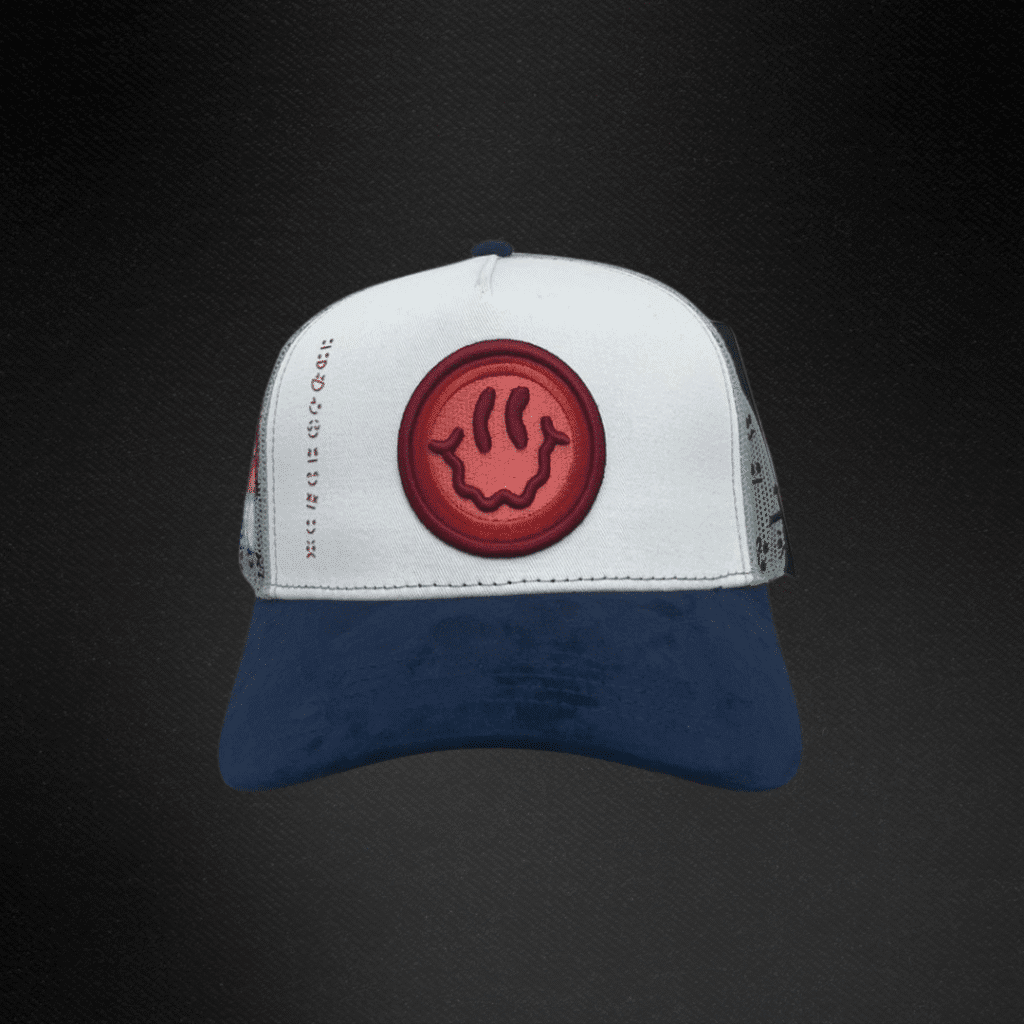 Gorra Jc Hats Happy Face Blanca/Azul