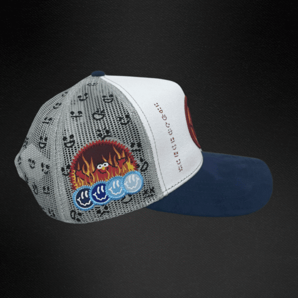 Gorra Jc Hats Happy Face Blanca/Azul