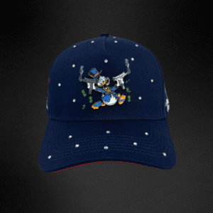 45 Gorra Cash Only Mc Pato Plata o Plomo Piedras Azul