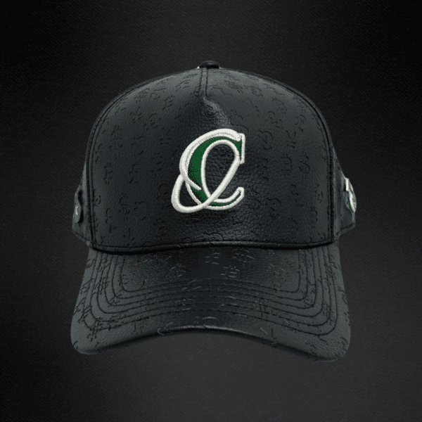Gorra Cash Only Leather Piel Negra