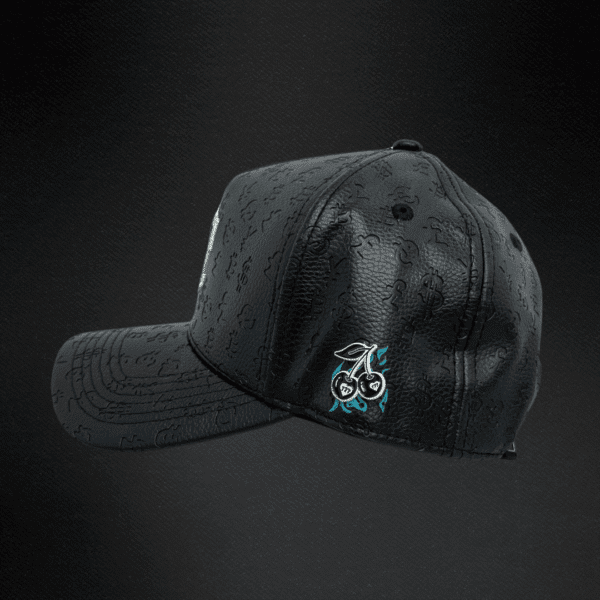 Gorra Cash Only Leather Piel Negra