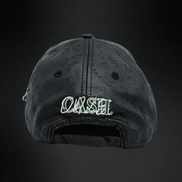 Gorra Cash Only Leather Piel Negra