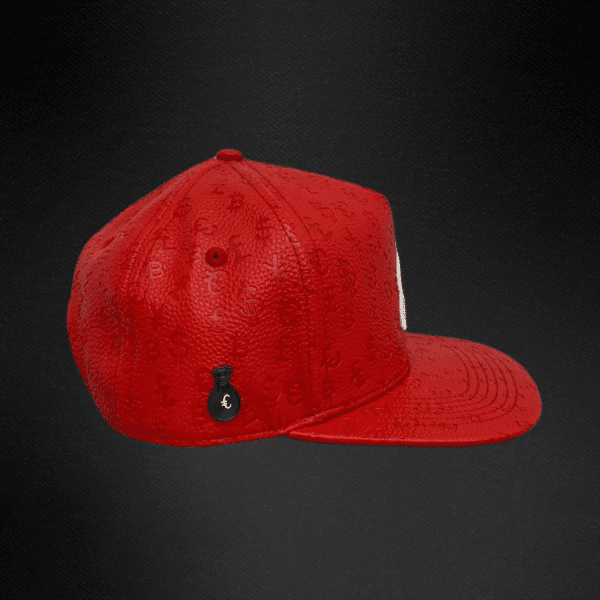 Gorra Cash Only Roja Logo C Plana