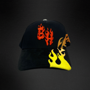 Gorra Barbas Hats Bh Asteroids Negra/Naranja