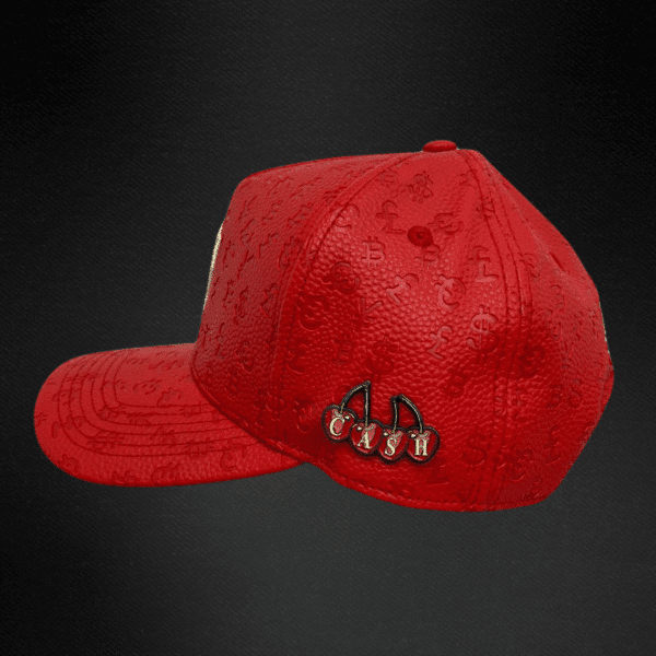Gorra Cash Only   Lather New Logo Piel Roja