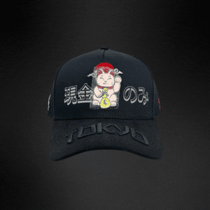 65 Gorra Cash Only Lucky Cat Negro Curve