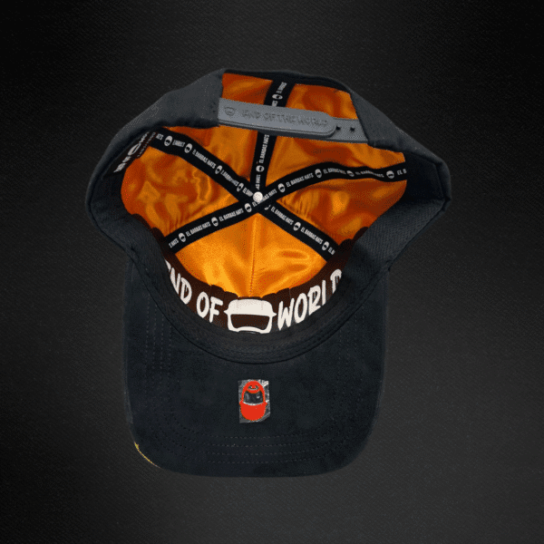 Gorra Barbas Hats Bh Asteroids Negra/Naranja