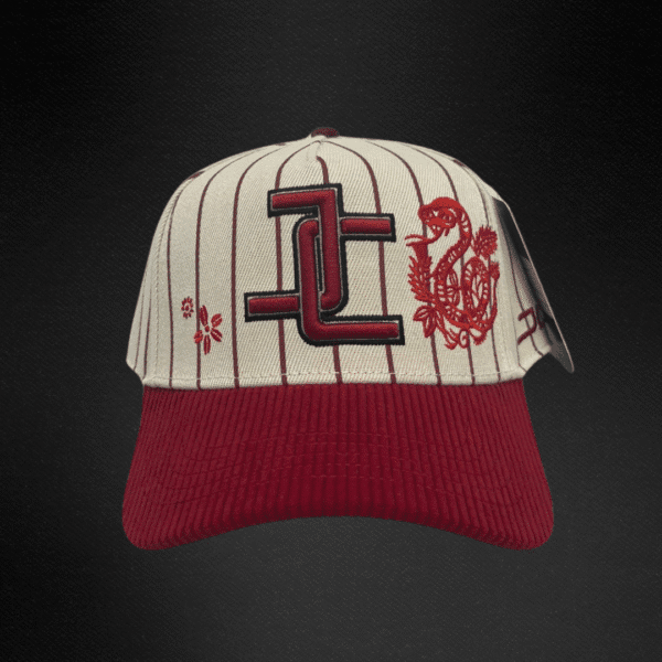 Gorra Jc Hats Snake Beige Wine Beige/Rojo