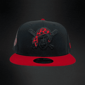 80 Gorra New Era 9Fifty Piratas Snapback Negra/Rojo