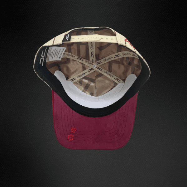 Gorra Jc Hats Snake Beige Wine Beige/Rojo