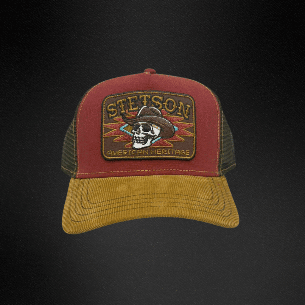 Gorra Stetson Europea Trucker Cowboy Skull
