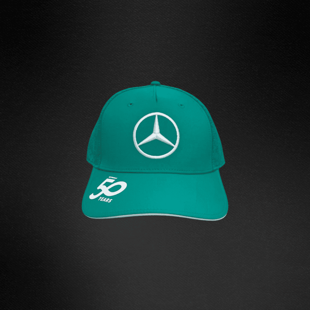 Gorra Mercedes F1 Edición Especial 50 Años Hamilton Russell