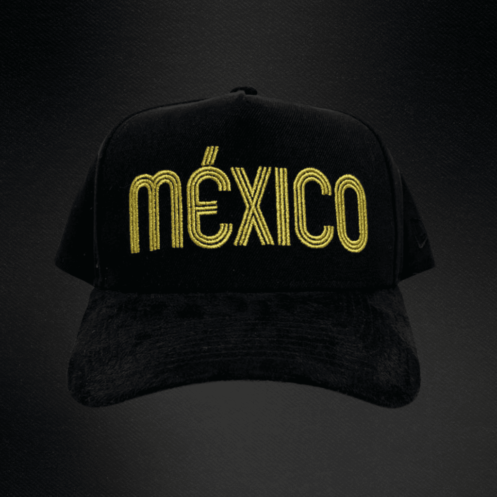 Gorra New Era 9Forty Mexico Bordado Dorado A-Frame