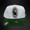 Gorra Bigg Boss San Judas Tadeo Blanco/Verde