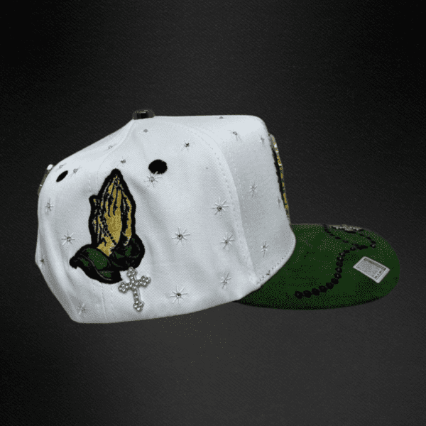 Gorra Bigg Boss San Judas Tadeo Blanco/Verde