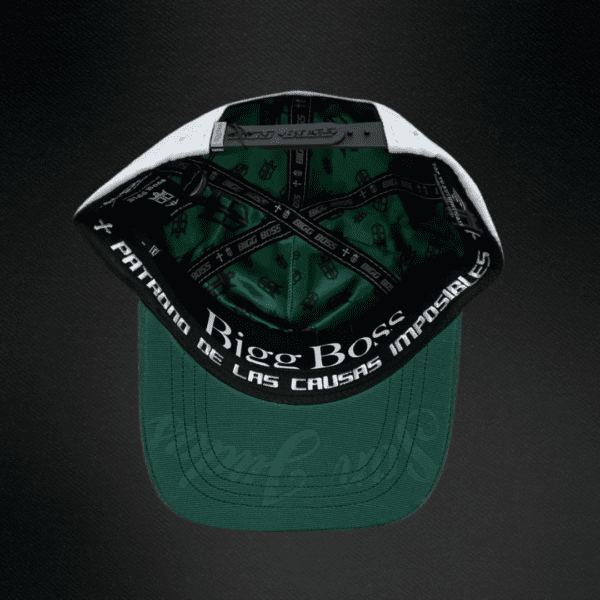 Gorra Bigg Boss San Judas Tadeo Blanco/Verde