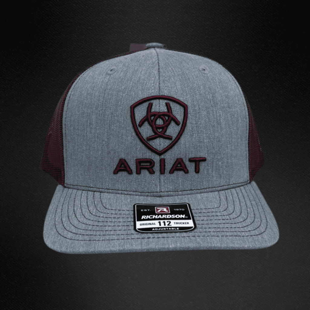 Gorra Ariat Embroidared Burgundy