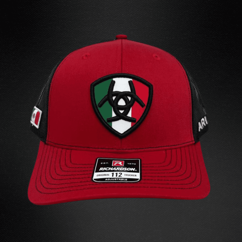 Gorra Ariat Escudo Bandera de Mexico Trucker