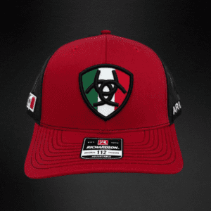 86 Gorra Ariat Escudo Bandera de Mexico Trucker
