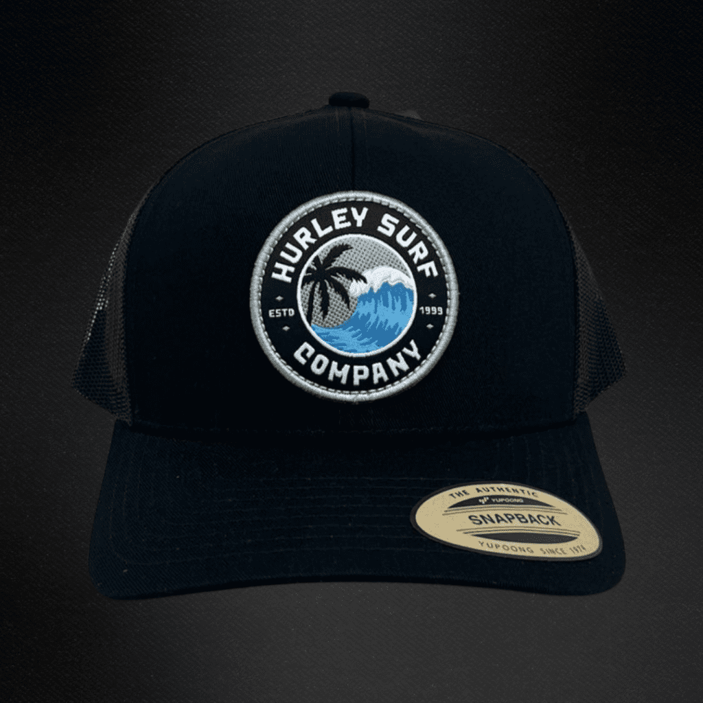 Gorra Hurley Negra/Parche Circular Trucker